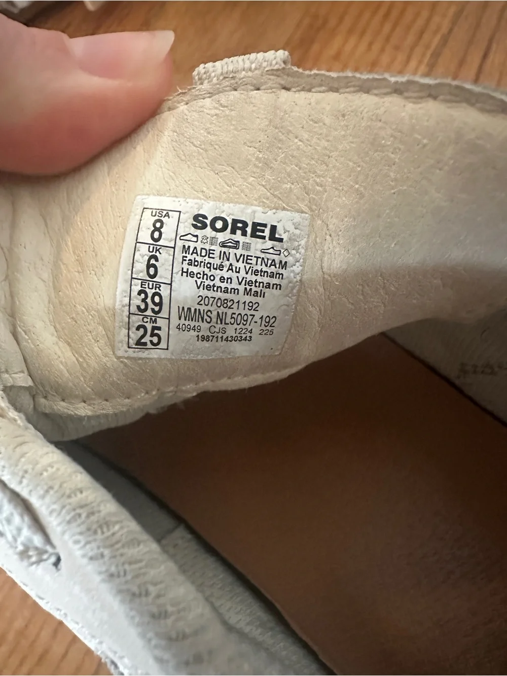 Sorel Women’s KINETIC Impact II Wonder Lace Women's Sneaker - Chalk, Gum 17 - Picture 7 of 7